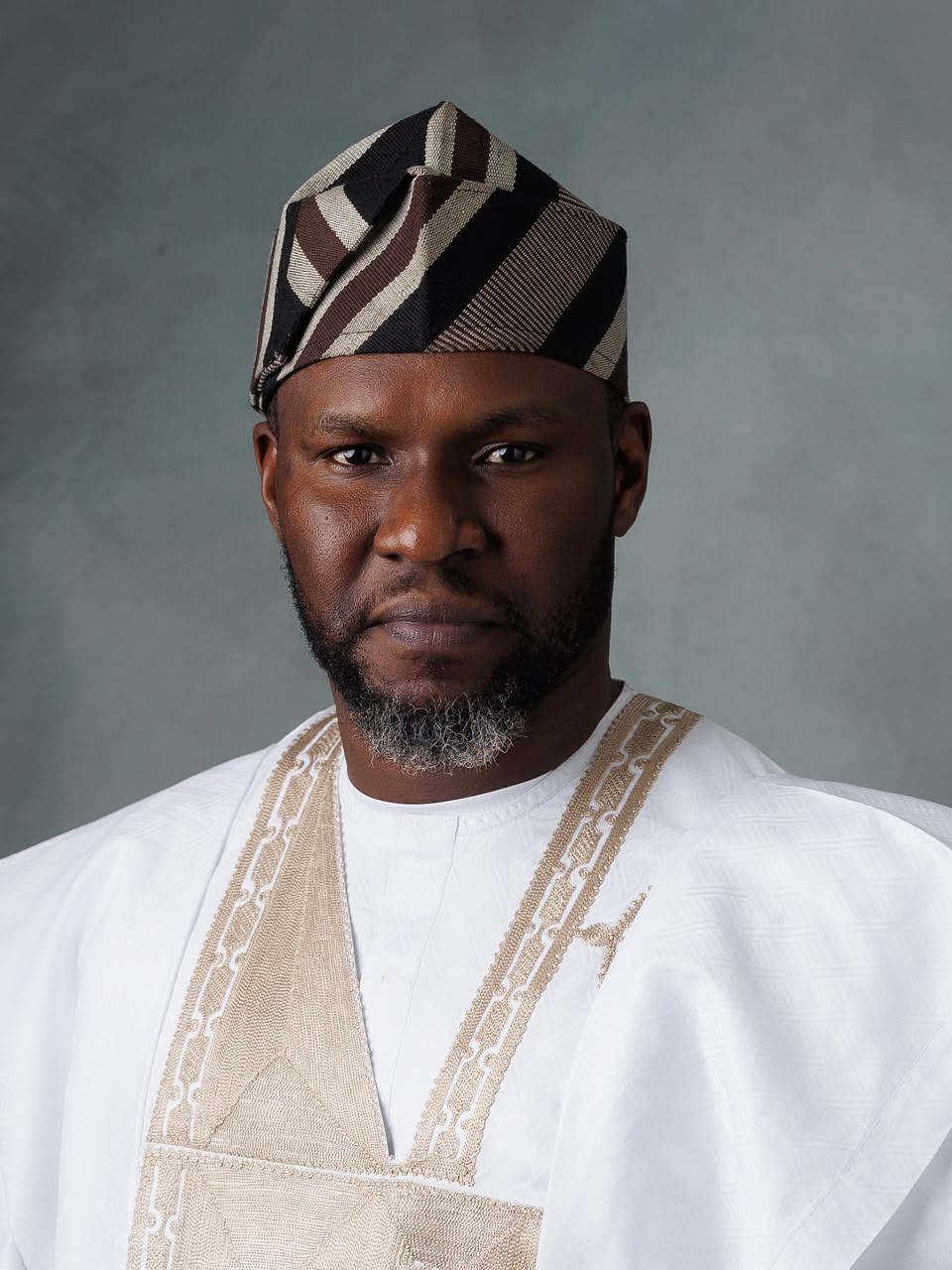 Engr. Isaac Balami in traditional white Agbada - Civic Leadership
